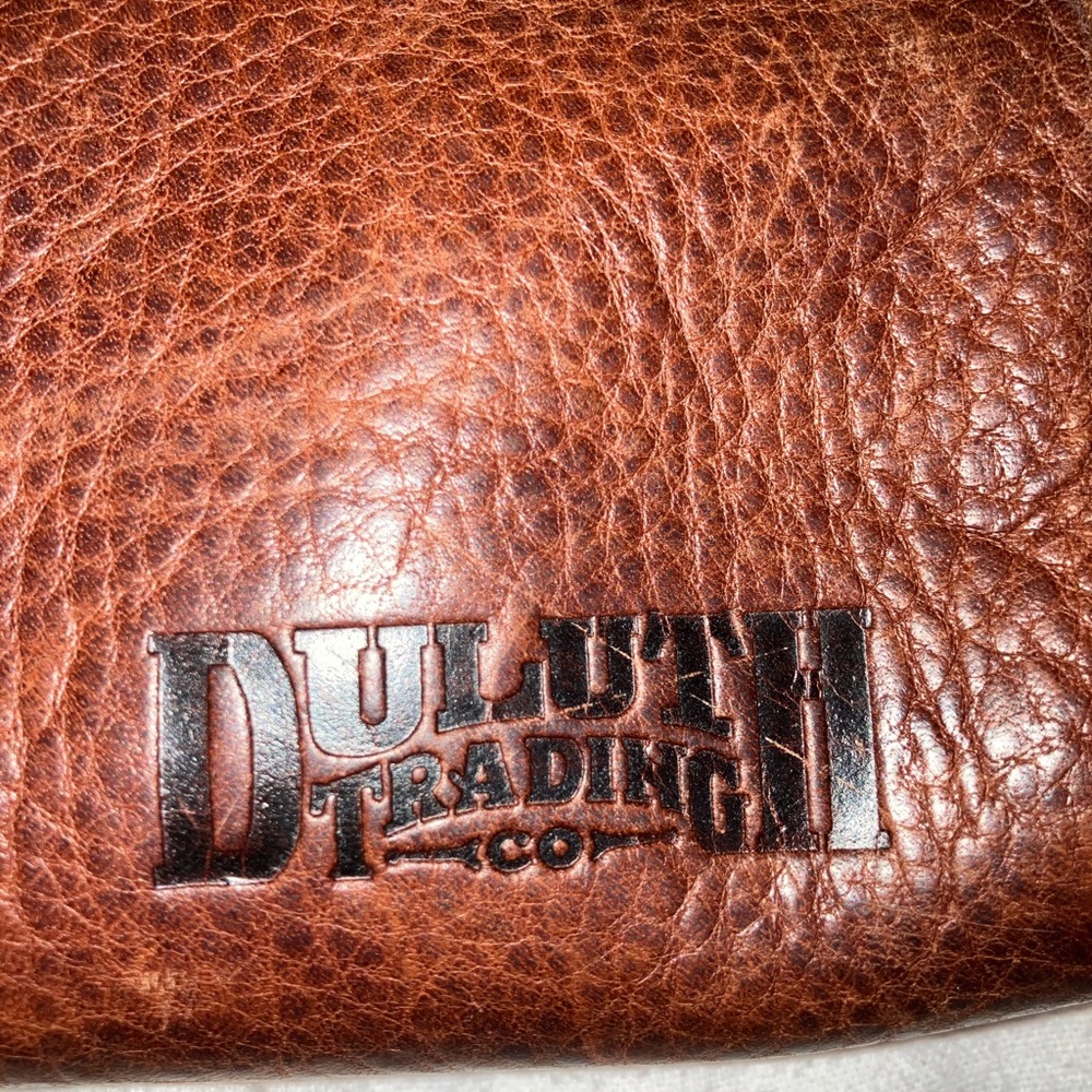 Duluth trading lifetime leather work bag satchel laptop case briefcase men purse - Picture 7 of 7